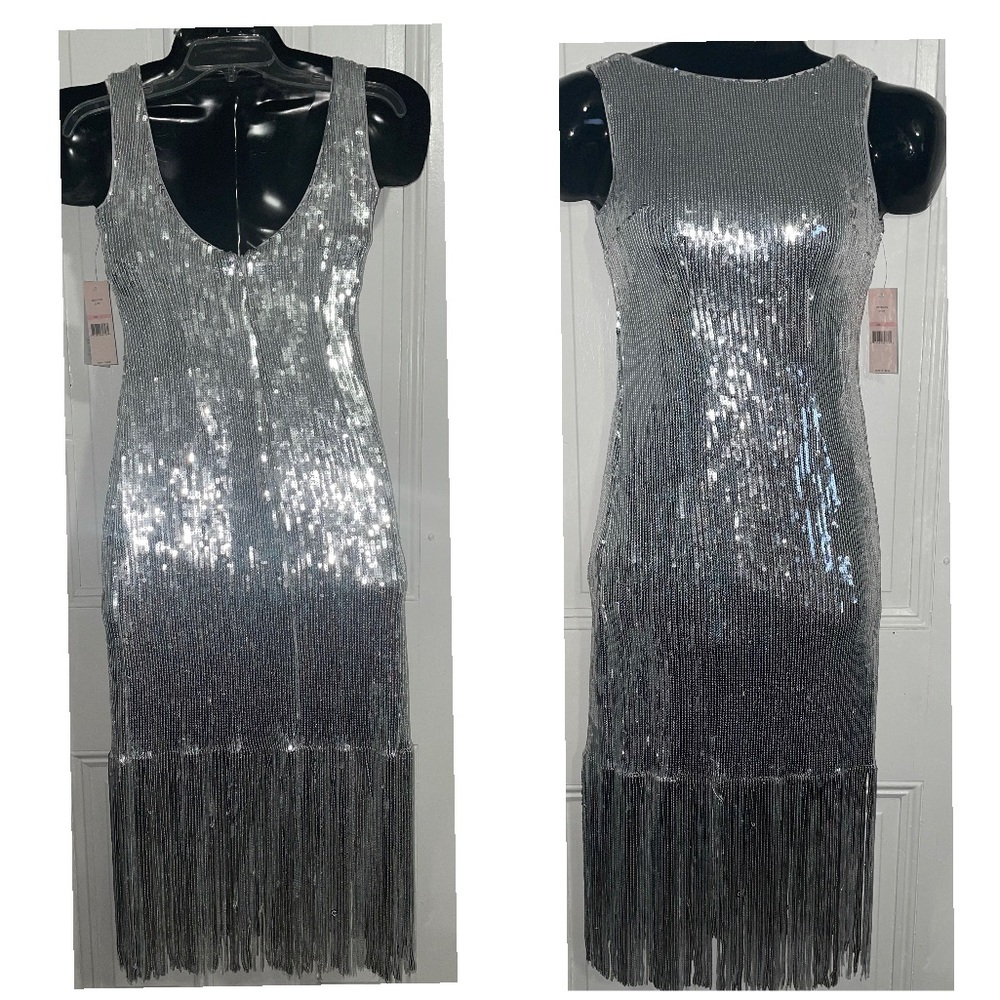 Sequins dress with Fringe by Nanette Lepore Beautiful Holiday Dress